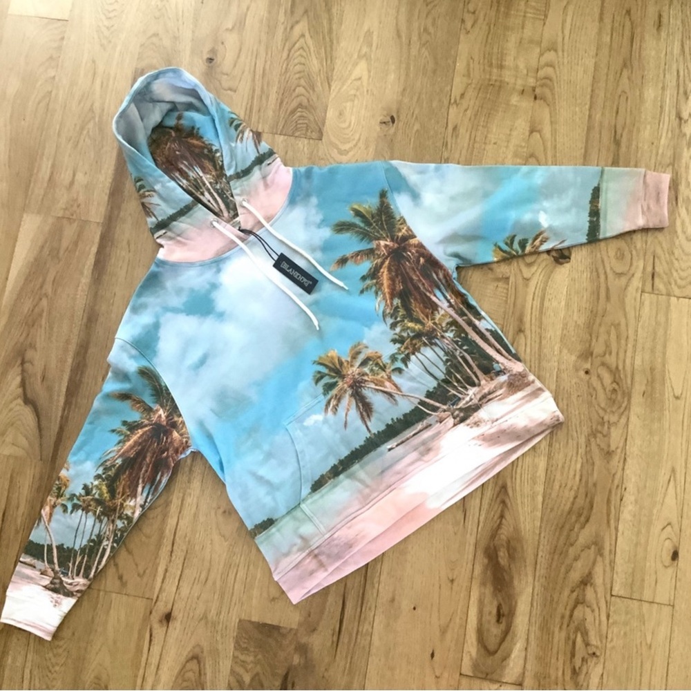Blank NYC Paradise Island Vibe Hoodie Size Medium BNWT - Picture 5 of 14